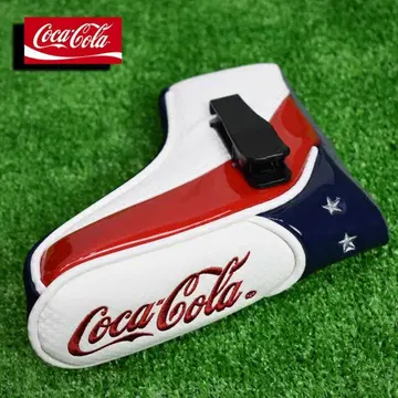 코카콜라 퍼터용 클립 부착 헤드커버 (핑형)!