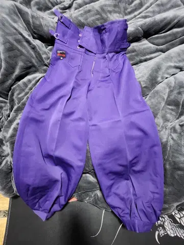 레어 동두쓰니카 세 개의 버튼 숨김 포켓 부착 보라색 쇼와 스타일 작업옷