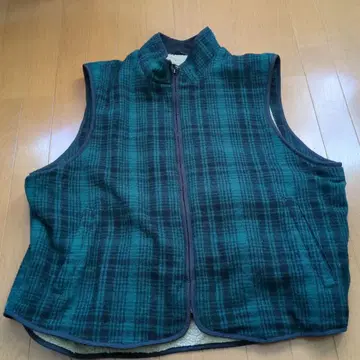 L.L.Bean 체크 무늬 베스트 XL