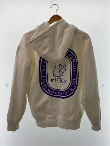 [ 최고 디자인 ] FR2 서클 로고 풀 집업 후드티 두툼한 화이트
