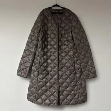 유니클로 uniqlo 브라운 울트라 라이트 다운 자켓 코트 M