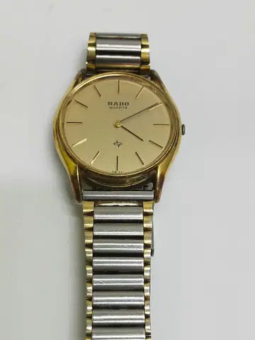 RADO 쿼츠 손목시계 골드/실버