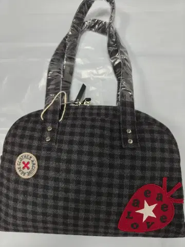 aeae 체크 무늬 핸드백