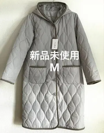 [미사용 새상품] 퀼팅 자켓 라이트 그레이 M