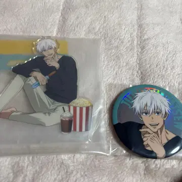주술회전 세가 럭키 쿠지 고죠 사토루 아크릴 스탠드 캔뱃지