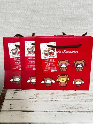 미사용 새상품 산리오 기프트 백 3개 세트