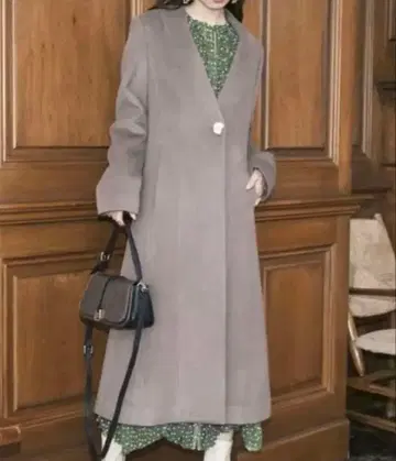 체스터 코트 릴리 브라운 사이즈 1 (M) 모카 롱 코트