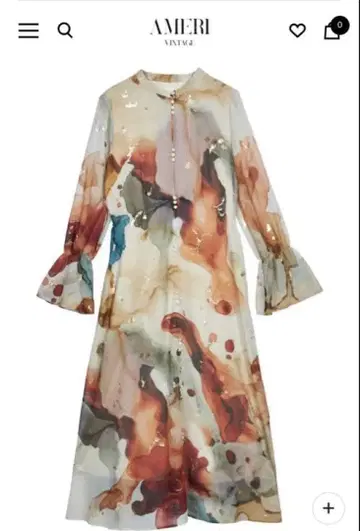 AMERI UNDRESSED 아트 프린트 원피스