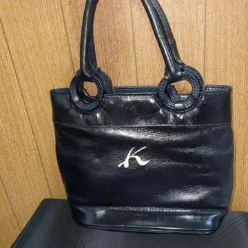 키타무라 Kitamura 블랙 가죽 핸드백