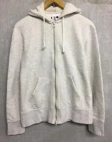 루프 휠러 빔즈 맨투맨 지퍼 후드티 오트밀