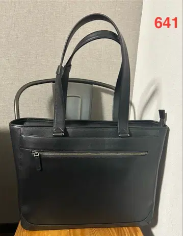 [ 약간의 하자품 ] Evoon 토토노우 토트 가죽 블랙 641