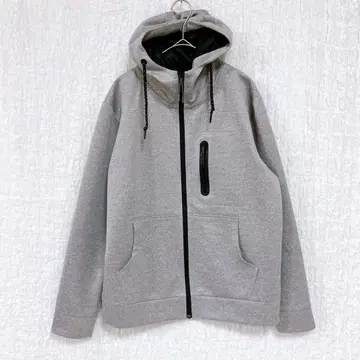 3490 백넘버 풀 집업 후드티 종이상자 소재 그레이 남성용 M