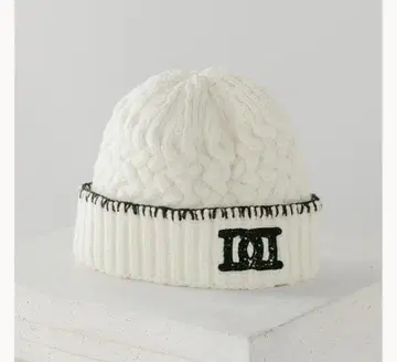 초인기 Darich 로고 바스켓 니트 비니 니트 모자 화이트