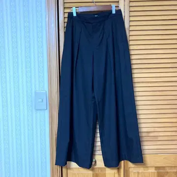 UNIQLO 와이드 팬츠 C 블랙