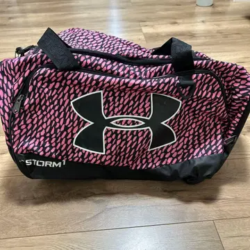 언더아머 STORM1 보스턴 백 중형 핑크 블랙