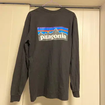 patagonia 블랙 롱 슬리브 티셔츠