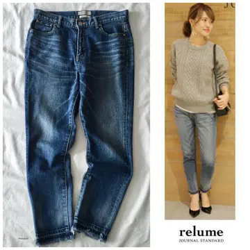 저널 스탠다드 [세탁 가능] 빈티지 워시 가공 데님 팬츠