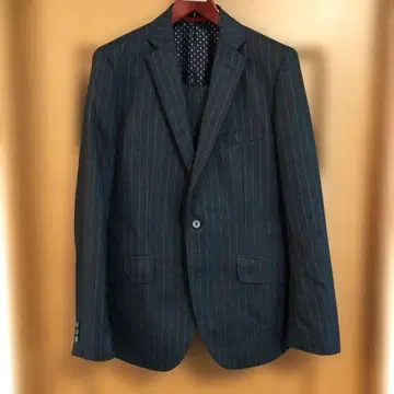 barassi 스트라이프 비즈니스 정장 다크 그레이