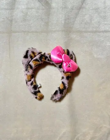 유니버설 키티 레오파드 무늬 머리띠