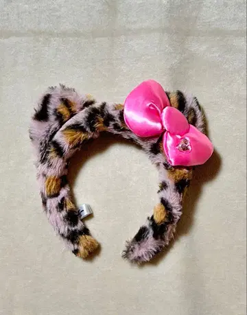 유니버설 키티 레오파드 무늬 머리띠