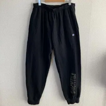 Champion 블랙 조거 팬츠 XL 블랙 맨투맨 로고 자수 가을/겨울