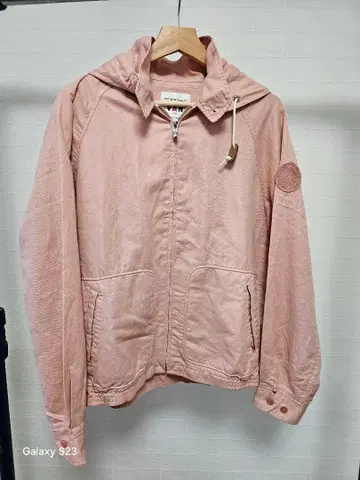 VAN JAC 후드 부착 핑크 자켓