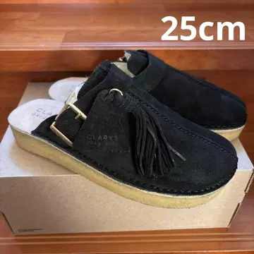 Trek Mule 클락스 샌들 복슬복슬 블랙 25cm