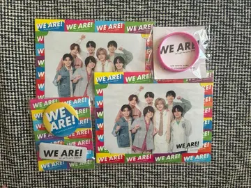 나니와단시 WE ARE! 사진 러버 밴드 캔뱃지 세트