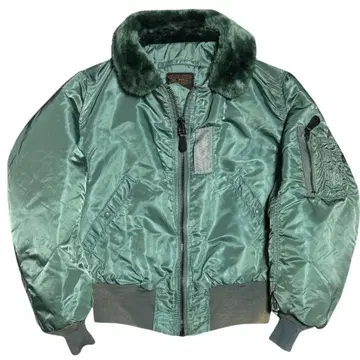 ALPHA 50s 복각 USA제 B-15D 플라이트 자켓 세이지 그린