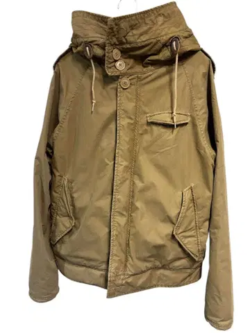 Johnbull 젬블 충전솜 후드 자켓 카키 밀리터리