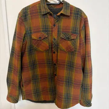 HURLEY 플리스 안감 체크 무늬