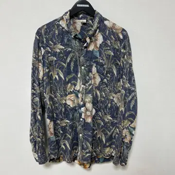 새상품급 론 헤르만 꽃무늬 셔츠 네이비 계열