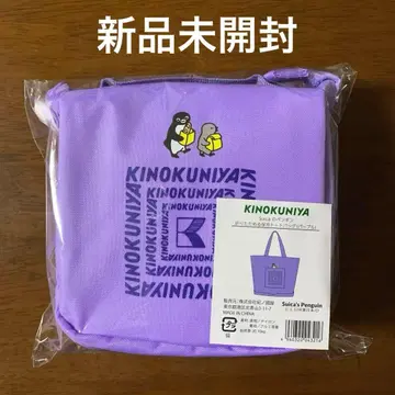 [ 기노쿠니야/KINOKUNIYA ] Suica 펭귄 접이식 보냉 토트백