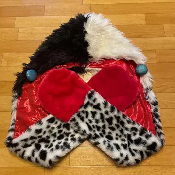 디즈니 리조트 크루엘라 팬캡 머플러 장갑 101마리 달마시안