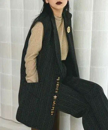 UND MANY MOTIF BUTTON VEST AMERI vintage