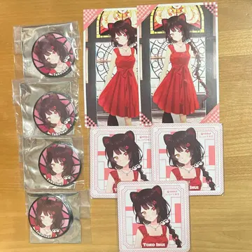 니지산지 오코시야스 킷사 이누이 토코 캔뱃지 코스터 엽서