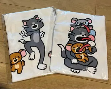 톰과 제리 B상 콜라보레이션 T셔츠 happy 복권