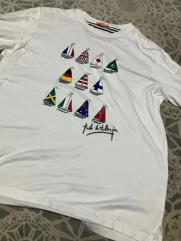 까스텔바작 요트 프린트 T셔츠