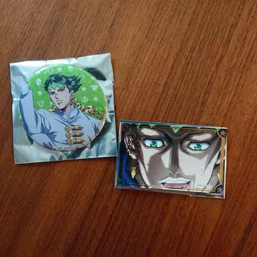 JOJO WORLD3/키시베 로한 글리터 캔뱃지&장면 사진 스티커