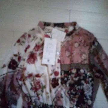 꽃무늬 패치워크 긴팔 롱 원피스