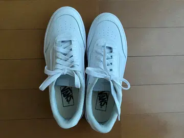 VANS 스니커즈 화이트, 통굽, 경량, 24.5cm