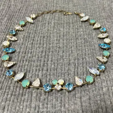 블루 비즈 목걸이 (INED)