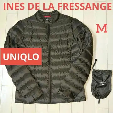 유니클로 INES 울트라 라이트 다운 자켓 수납 봉투 포함 M 브라운
