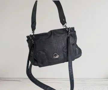 y2k 백 3way 블랙 인조 가죽 archive 사다리꼴 백