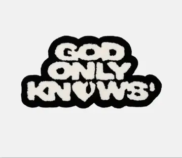 [ GOD ONLY KNOWS ] 이와타 타카노리 매트 로고 러그 블랙
