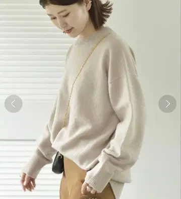 [새상품급] 스픽 앤 스팬 캐시미어 혼방 크루넥 스웨터 일본제