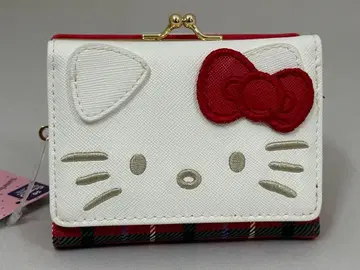 헬로키티 체크 무늬 지갑