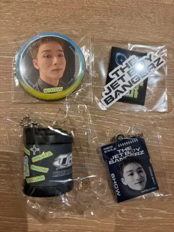 네오에그 가챠 TJBB 다나카 아키라 캔 배지 마크 참 스티커