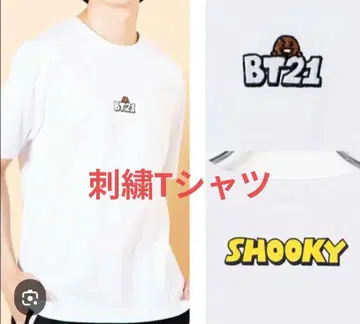 shooky 반팔T셔츠 자수 BT21 BTS suga