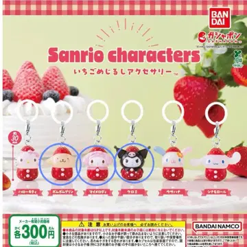 산리오 메지루시 액세서리 딸기